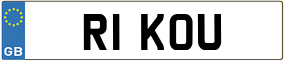 Truck License Plate